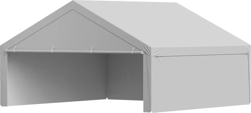 Bâche pour Garage Portable 6x6m Imperméable et Résistante aux Rayons UV - 9