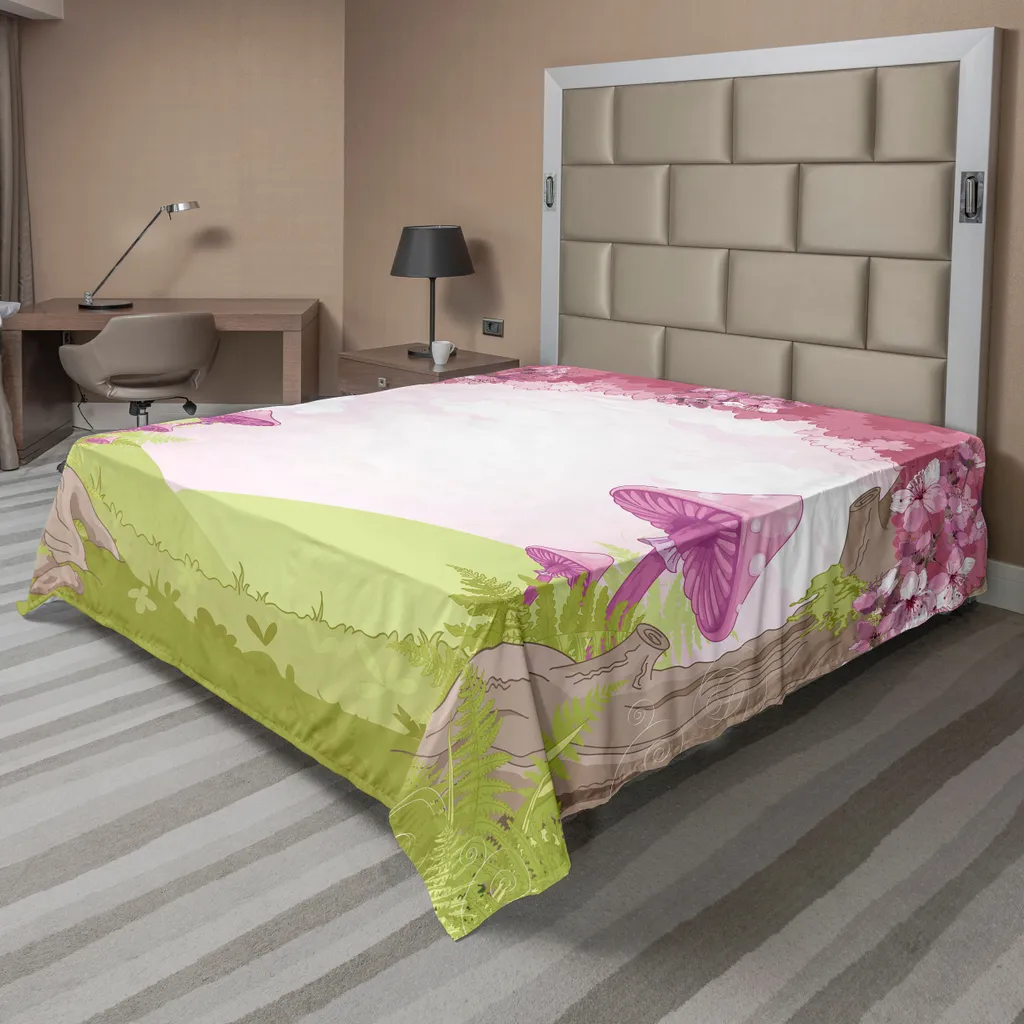 Drap de lit Pays des Merveilles pour décoration de chambre Fantaisie