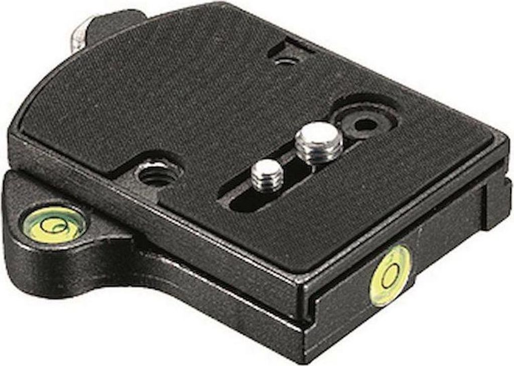Manfrotto 394 Schnelladapter "Low Profile" Stativ Schwarz