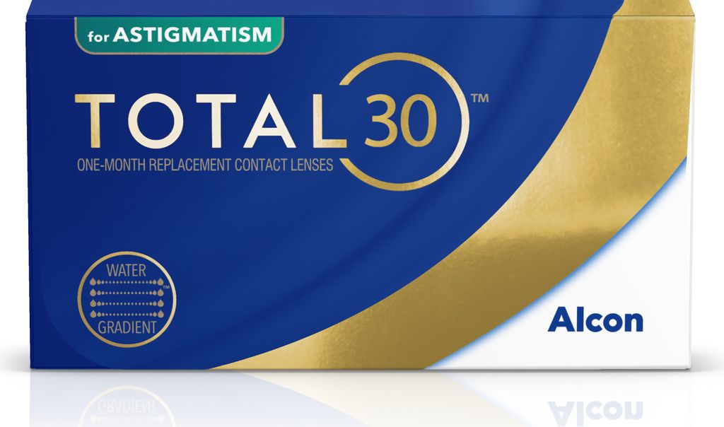 TOTAL30 for Astigmatism - 6 monthly lenses - Sph: +6.5, Cyl: -1.25, Ax: 160, BC: 8.6, D: 14.5