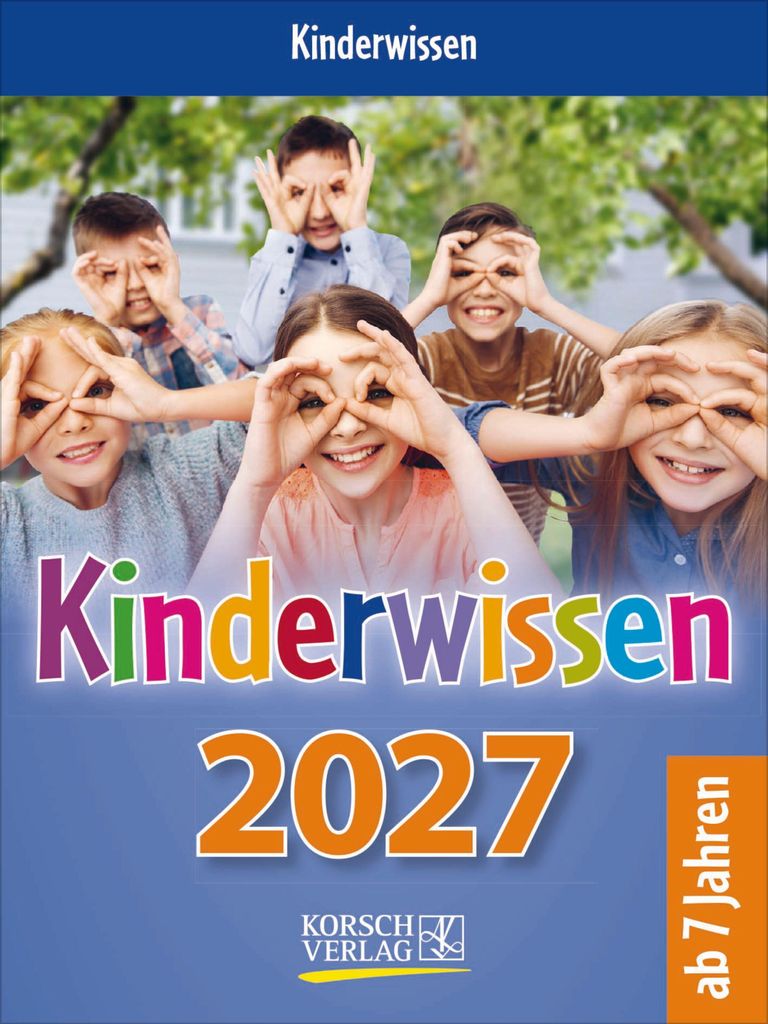 Kinderwissen Kalender 2027 für Kinder mit Geschichten, Produktbild 