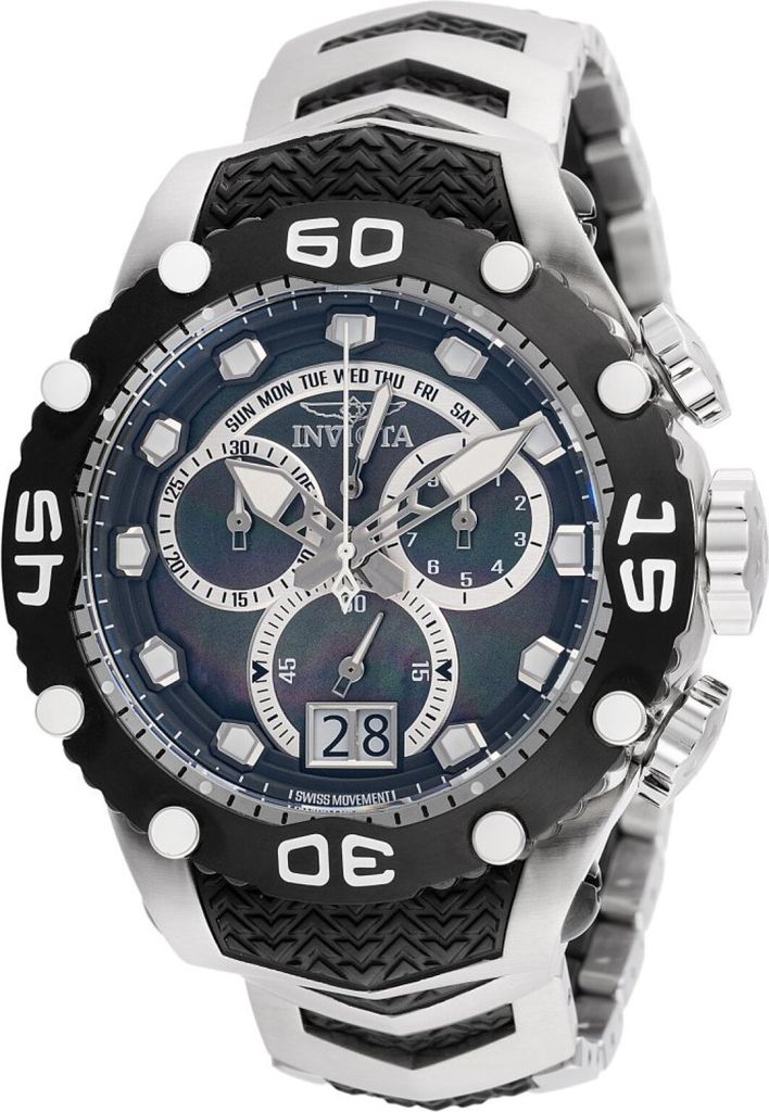 Invicta Subaqua - Noma VIII 47291 Herren uhr - Wasserdicht - Analog - Quarzuhrwerk - Edelstahl mit Perlmutt zifferblat - 48mm