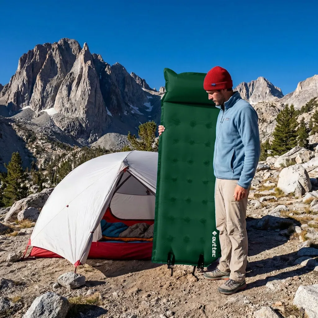 Matelas de couchage gonflable pour camping et randonnée Outtec 193cm - 16