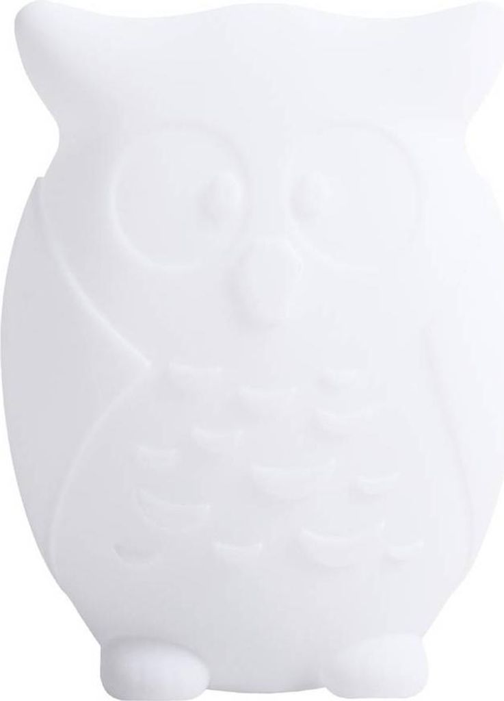 Lindby LED-Akkuleuchte Errol, Eule, weiß, RGBW, IP54