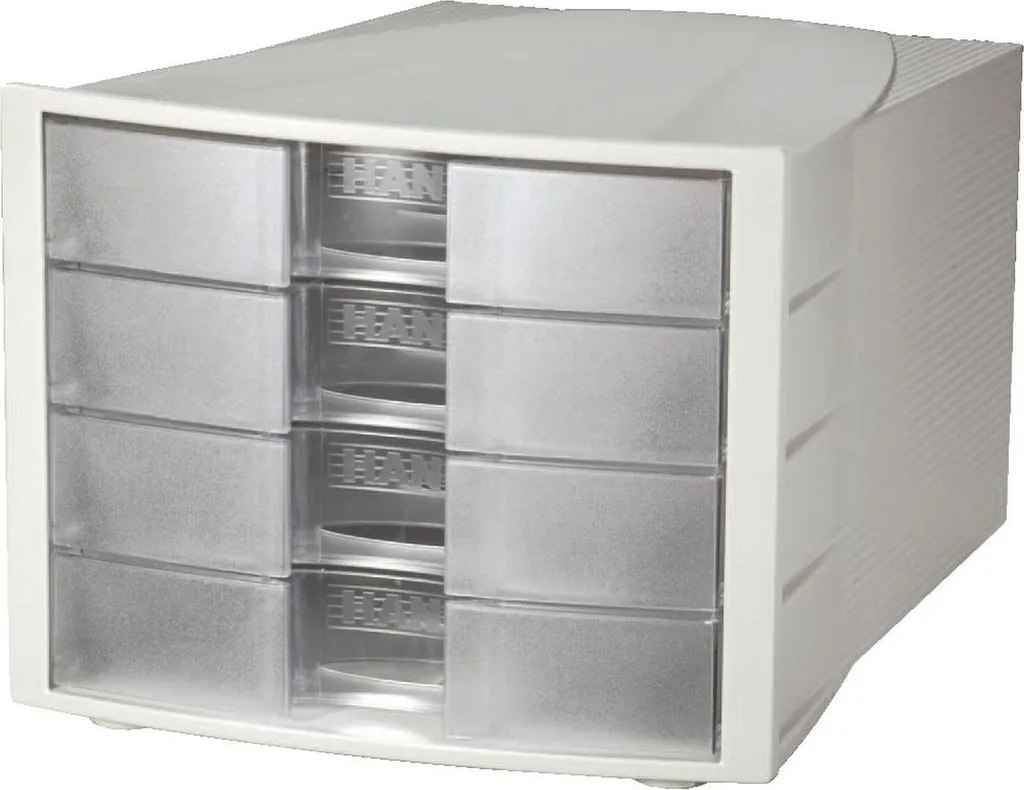 HAN IMPULS 1010-X-63 Cassettiera 4 Cassetti Grigio per Smart Working