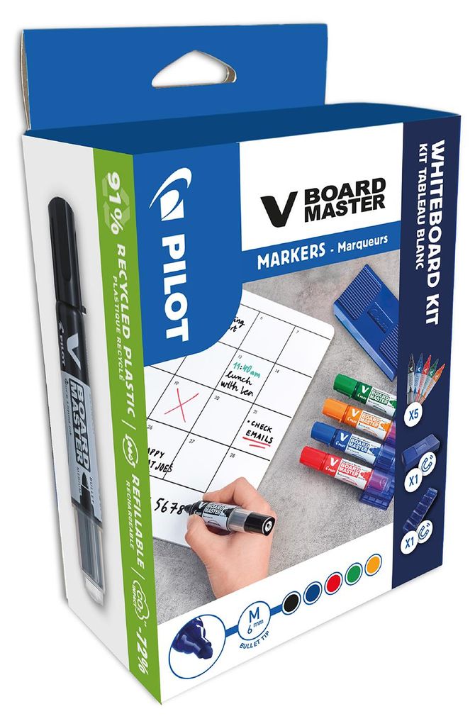 PILOT V-Board Master 6.0 Whiteboard Marker 5er Set – Produktbild 