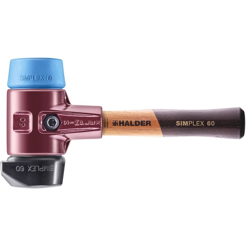 HALDER SIMPLEX Schonhammer Ø 60 mm Gummi schwarz / TPE-soft Produktbild 
