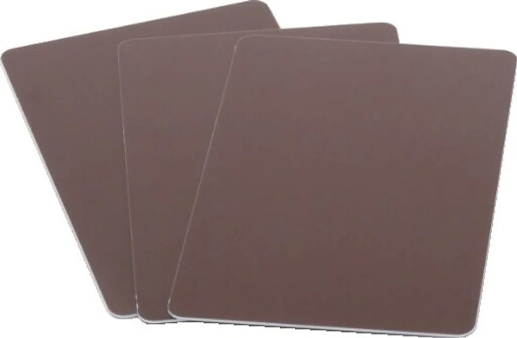 Lot de Cartes Plastiques Marron Format CB 86x54mm pour Badges et Fidélité