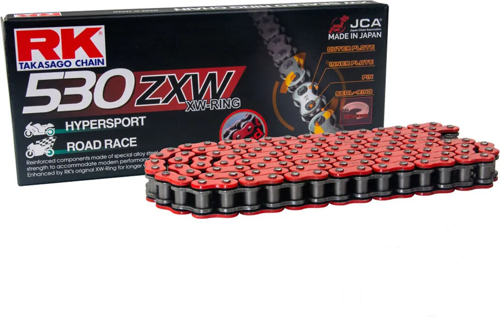 Chaîne de transmission RK XW-Ring RT530ZXW/118 avec attache à river