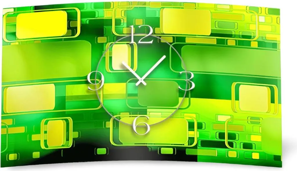Decorare con Stile: Orologio Verde Retrò dixtime 3D-0247 Silenzioso