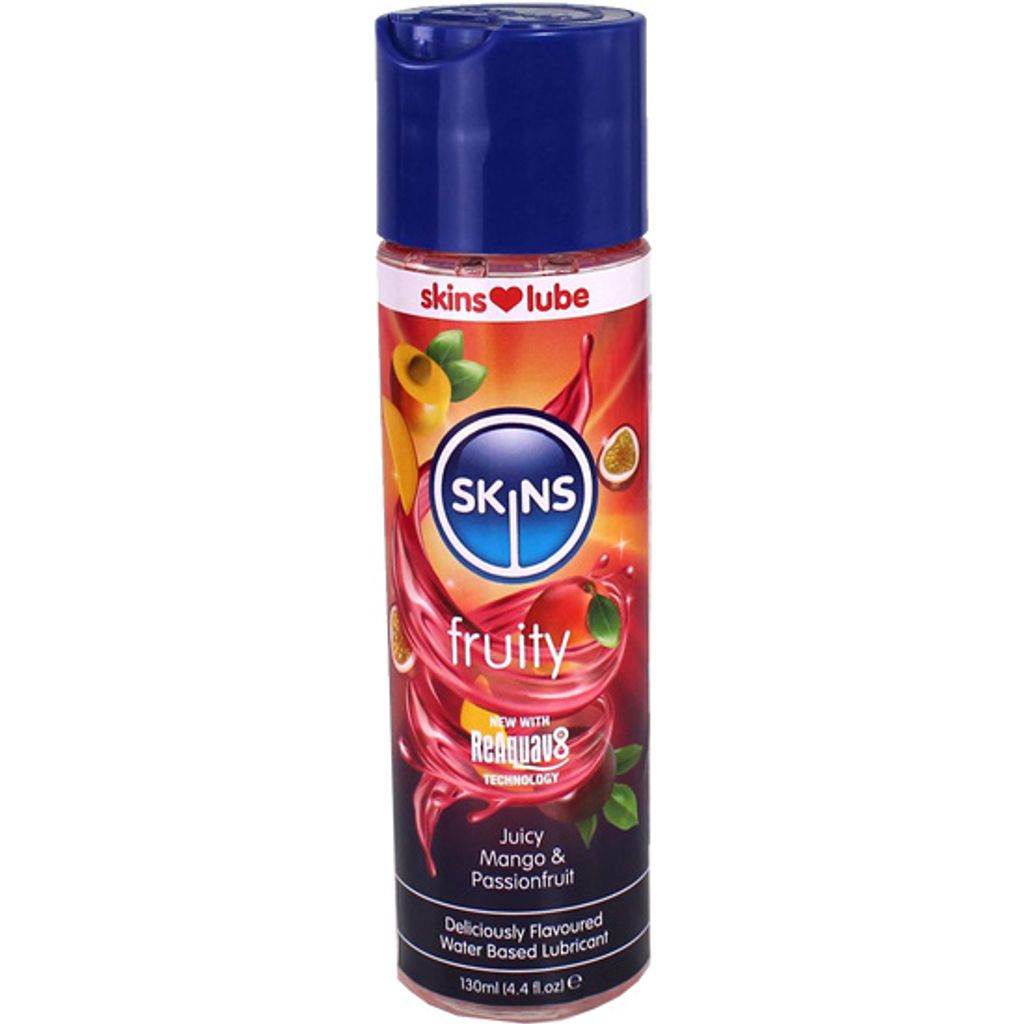 Skins – Fruchtiges, Wasserbasiertes Gleitmittel Mango & Passionsfrucht 130 Ml