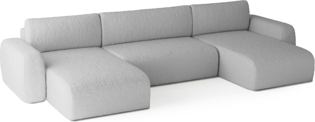 FEDVE Ecksofa Varde U Form Universell Sofa Schlaffunktion Bettkästen Sofagarnitur