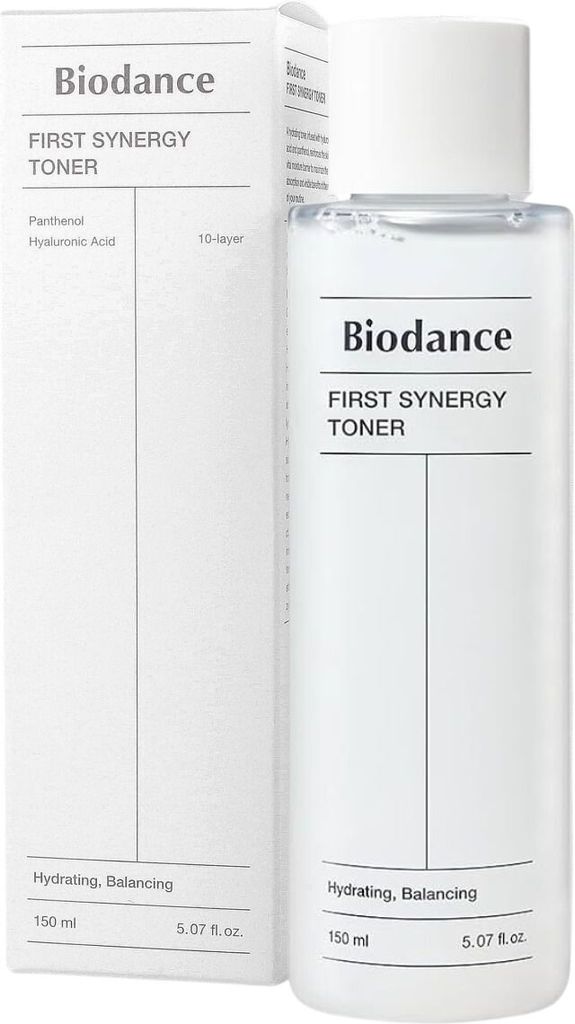 Biodance First Synergy Toner 150ml, Feuchtigkeitsspendendes Gesichtswasser für empfindliche Haut mit Hyaluronsäure mit 10 Arten von Hyaluronsäure