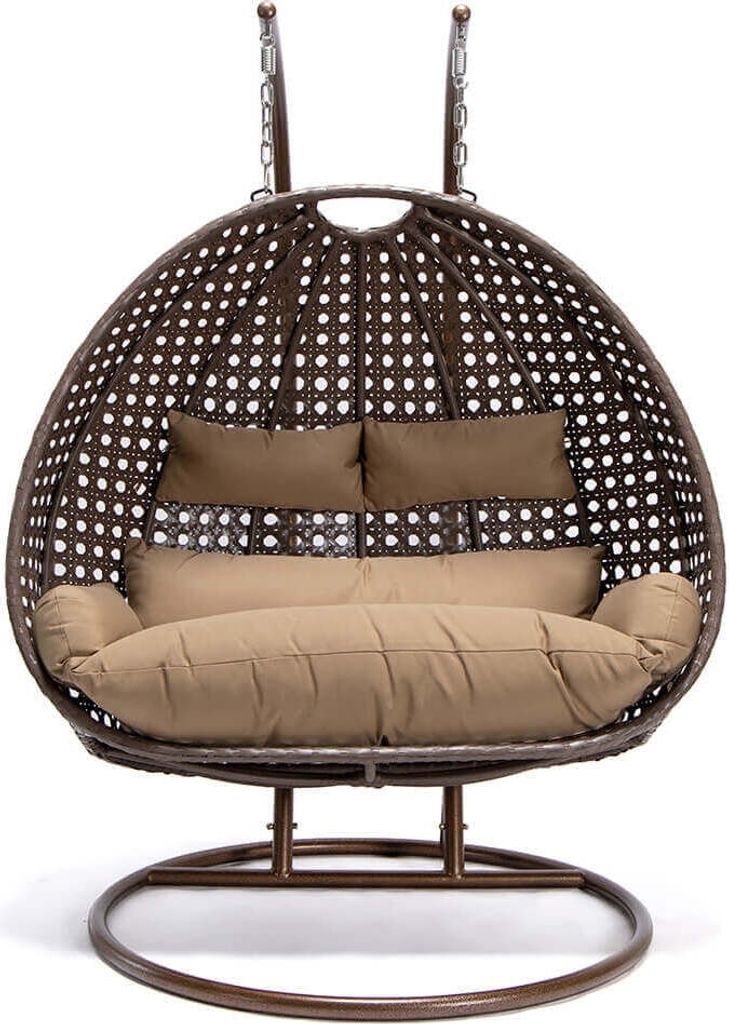 HOME DELUXE - Chaise suspendue TWIN Brown - 145 x 74 x 126 Image du produit 
