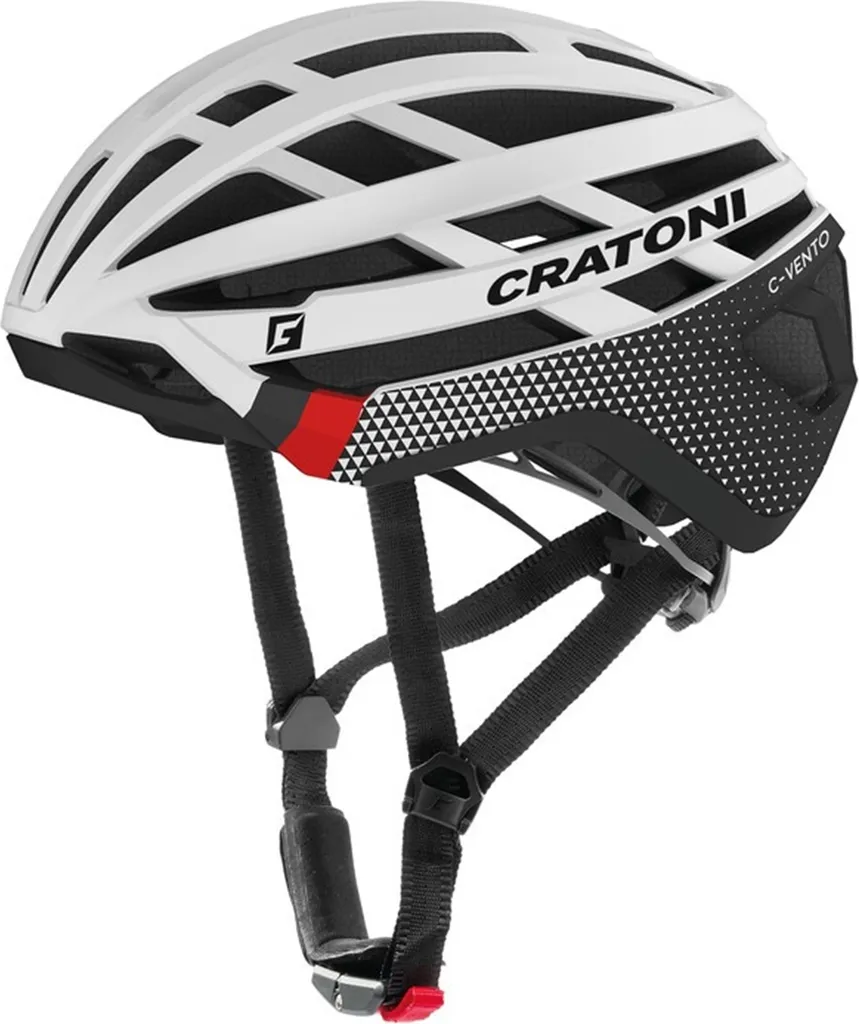 Casque de Vélo Gravel C-Vento CRATONI Blanc Brillant et Mat pour Homme
