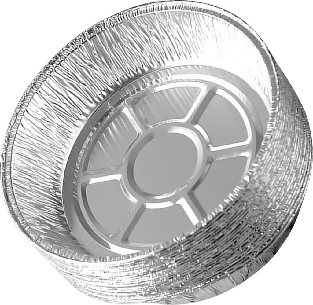 50PCS 6 Zoll Einweg-Aluminium-Folie Platten Runde Zinn Folie Kuchen Pfannen für Air Fryers Backen Kochen Lagerung Braten