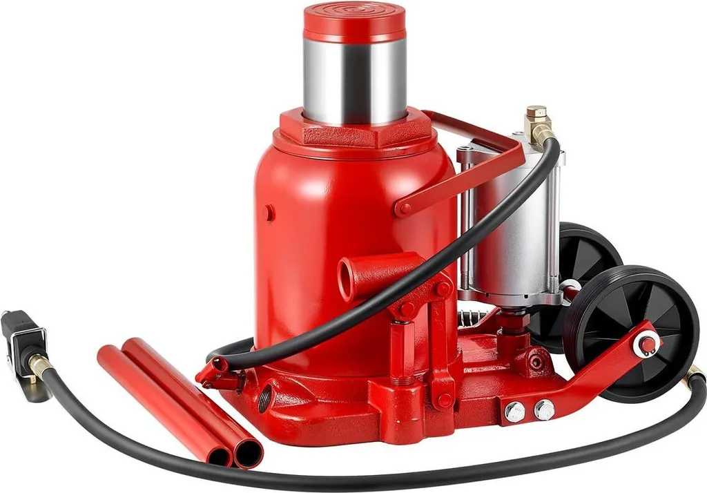 Cric bouteille hydraulique 50 tonnes 110231 lb avec pompe air et manuelle - 9