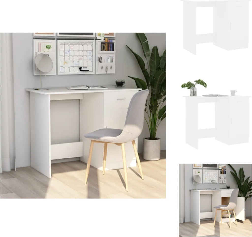 Scrivania Bianca per Cameretta 100x50x76 cm vidaXL: Studio e Compiti