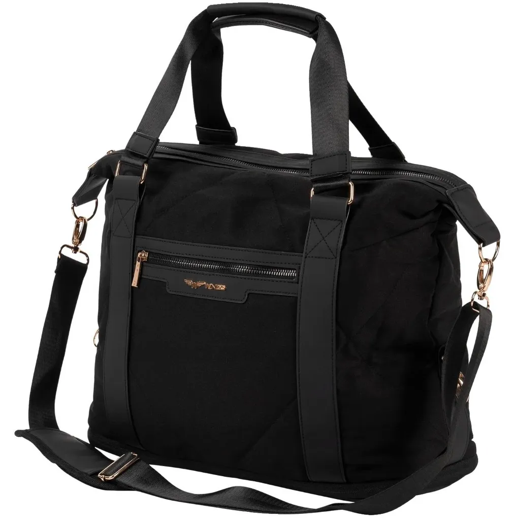 Sac de voyage noir à volume extensible et conception ultra résistante