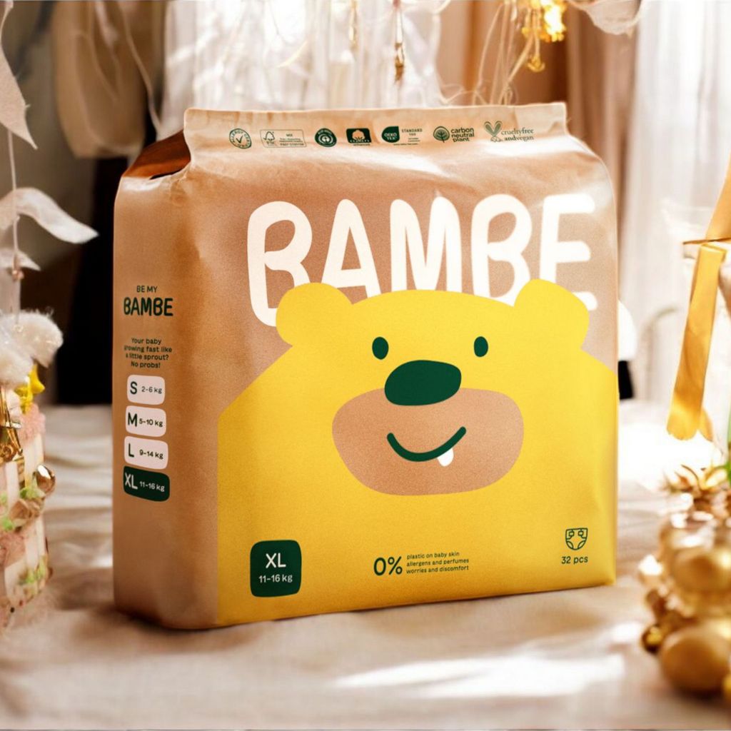 Bambe | Öko-Windeln | Größe XL | von 11–16 kg | ab ca. 12 Produktbild 