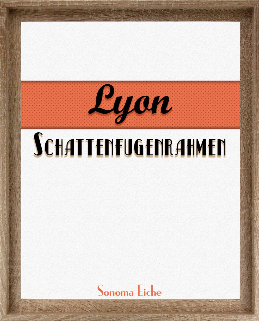 Schattenfugenrahmen Lyon - 55x75 cm, Sonoma Eiche Produktbild 