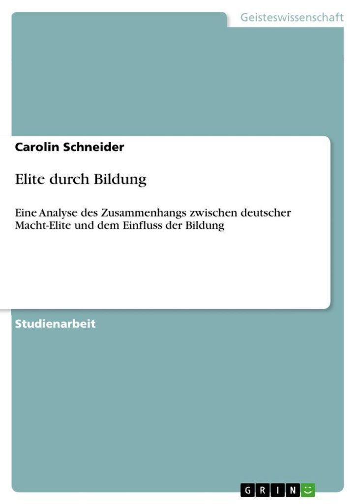 Elite durch Bildung