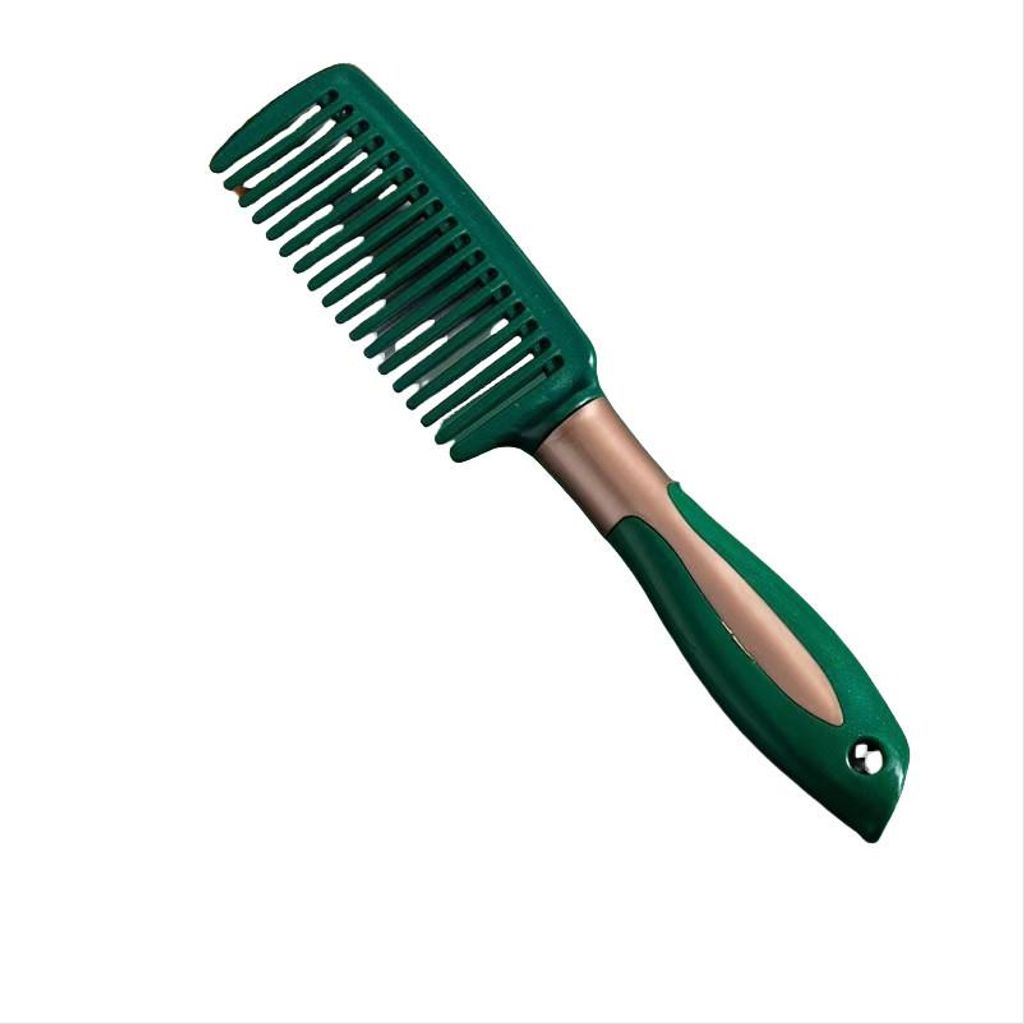 INF Neue Massage Kamm Flache Haarbürste für glattes Haar - Grün