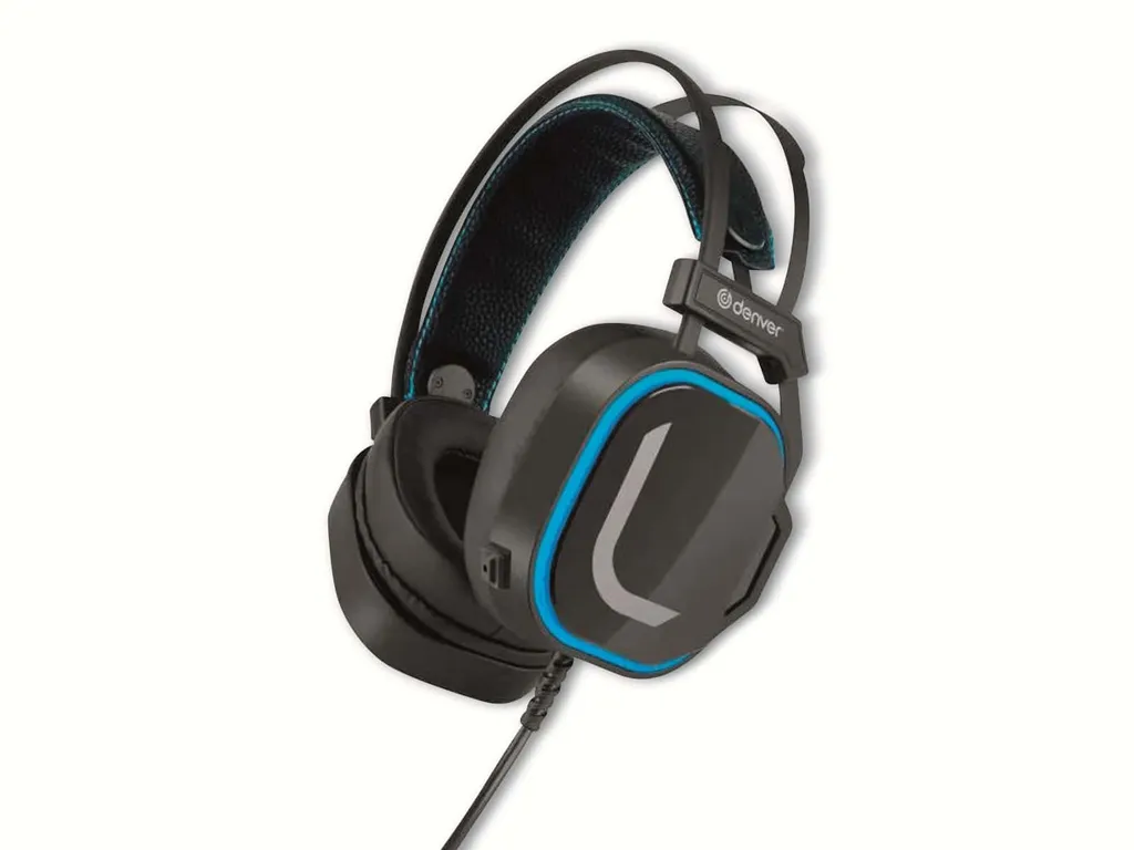 Casque Gaming Denver GHS-131 USB Noir pour Streamer et Jouer en Ligne