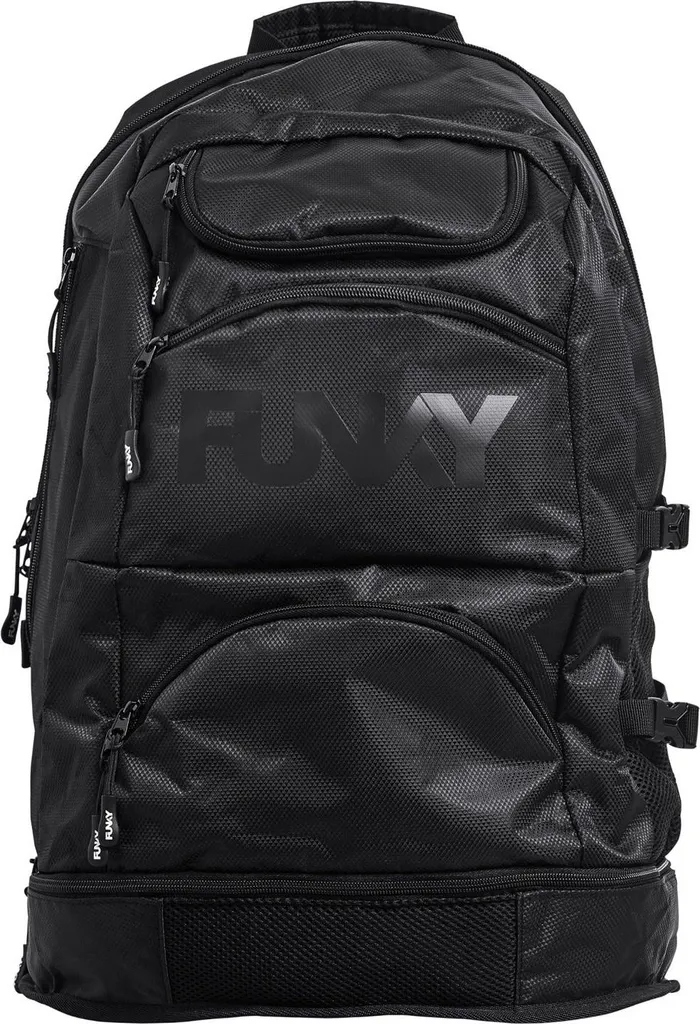 Sac à dos Funky Trunks Expandable Elite Squad Noir pour Natation 36L
