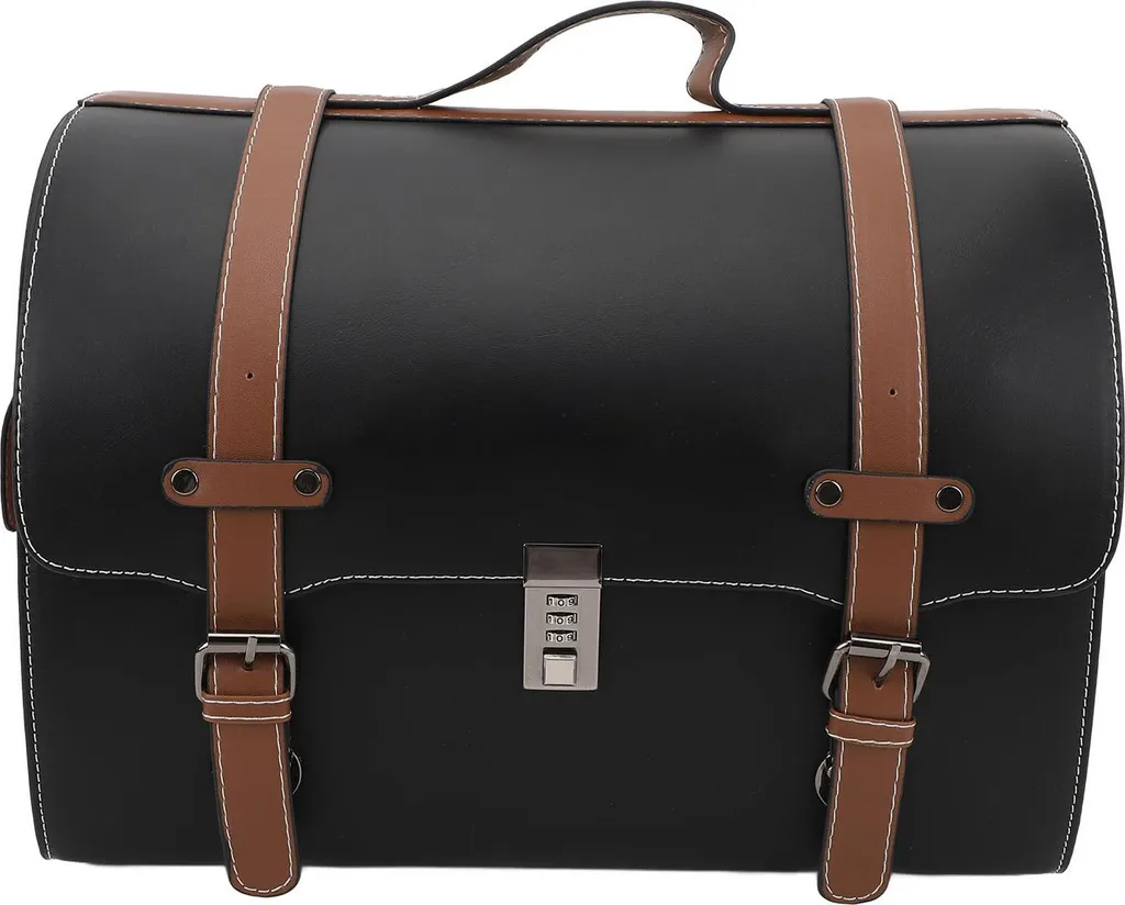 Sac à queue arrière Moto 29.5L noir et brun avec serrure à combinaison