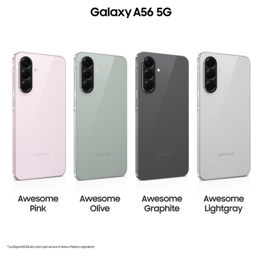 Samsung Galaxy A56 17 cm (6.7") Dual SIM Android 15 5G USB Immagine del prodotto 