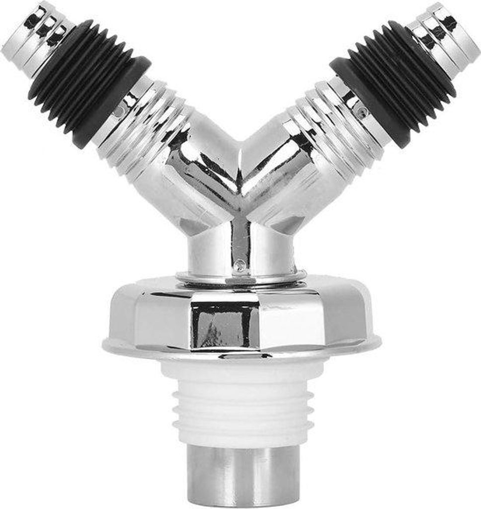 Wasmaschinenauslassadapter T-Stück Verbindungsadapter Dual Purpose Y-Auslassdichtungsgerät für Waschmaschine - Anschluss und Abdichtung