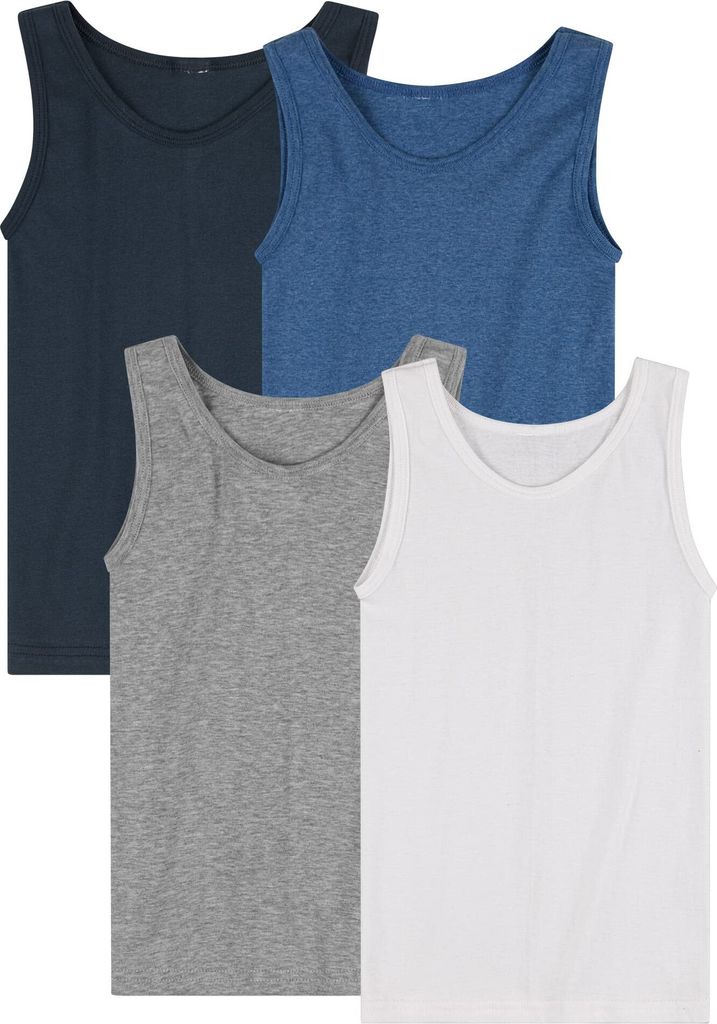 SES 4er Pack Unterhemden Jungen in 4 Farben 104 / Produktbild 
