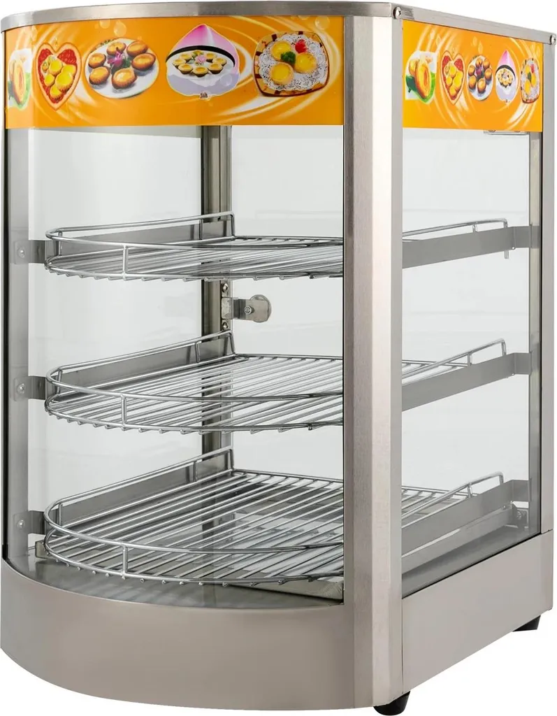 Gardez vos plats au chaud avec cette vitrine chauffante inox 50 L