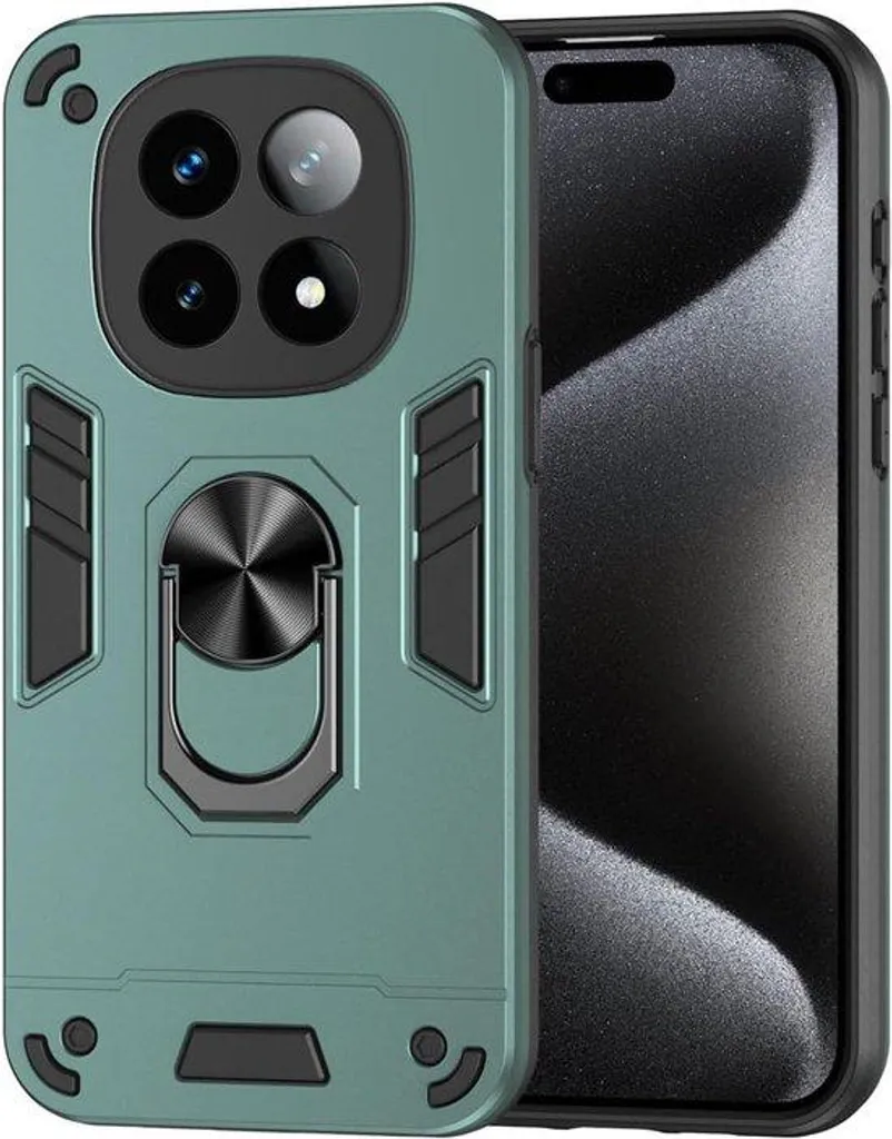 Coque TPU pour Redmi Note 14 Pro+ 5G avec Anneau et Support Magnétique