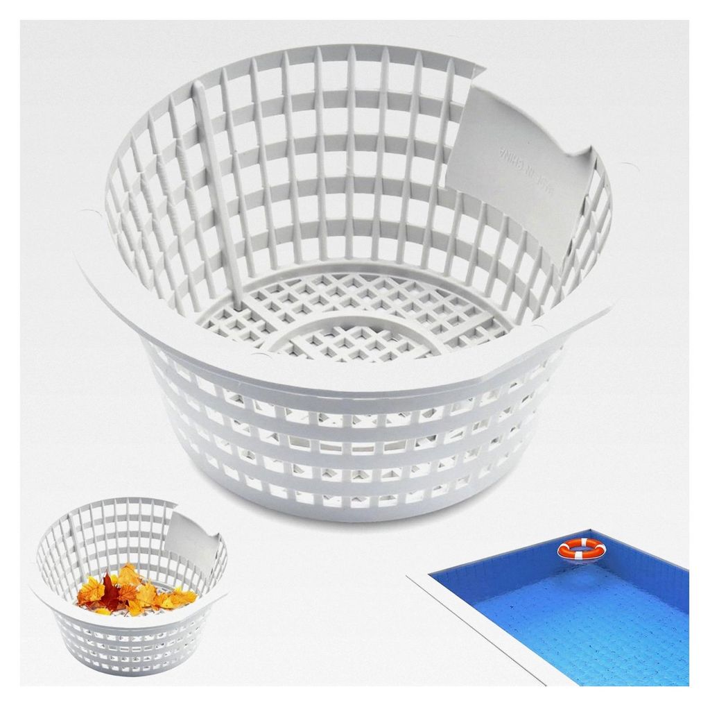Pool Skimmer Korb, Mini Abnehmbarer Ersatzkorb mit Griff für eingelassene Pools
