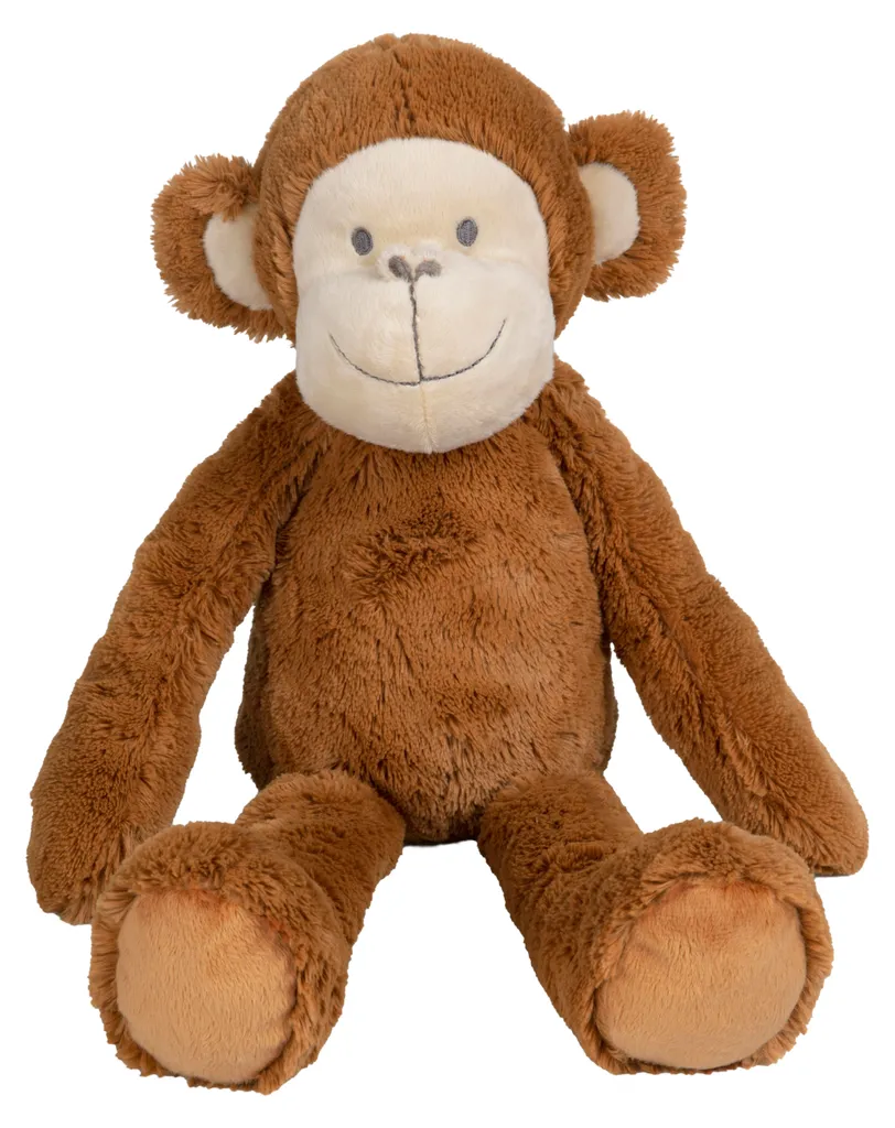 Grande peluche singe marron Happy Horse Micha 48cm - Doudou de naissance