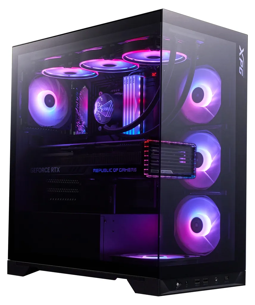 Boîtier XPG INVADER X BTF Noir : Vue Panoramique et Design Sans Câbles - 4