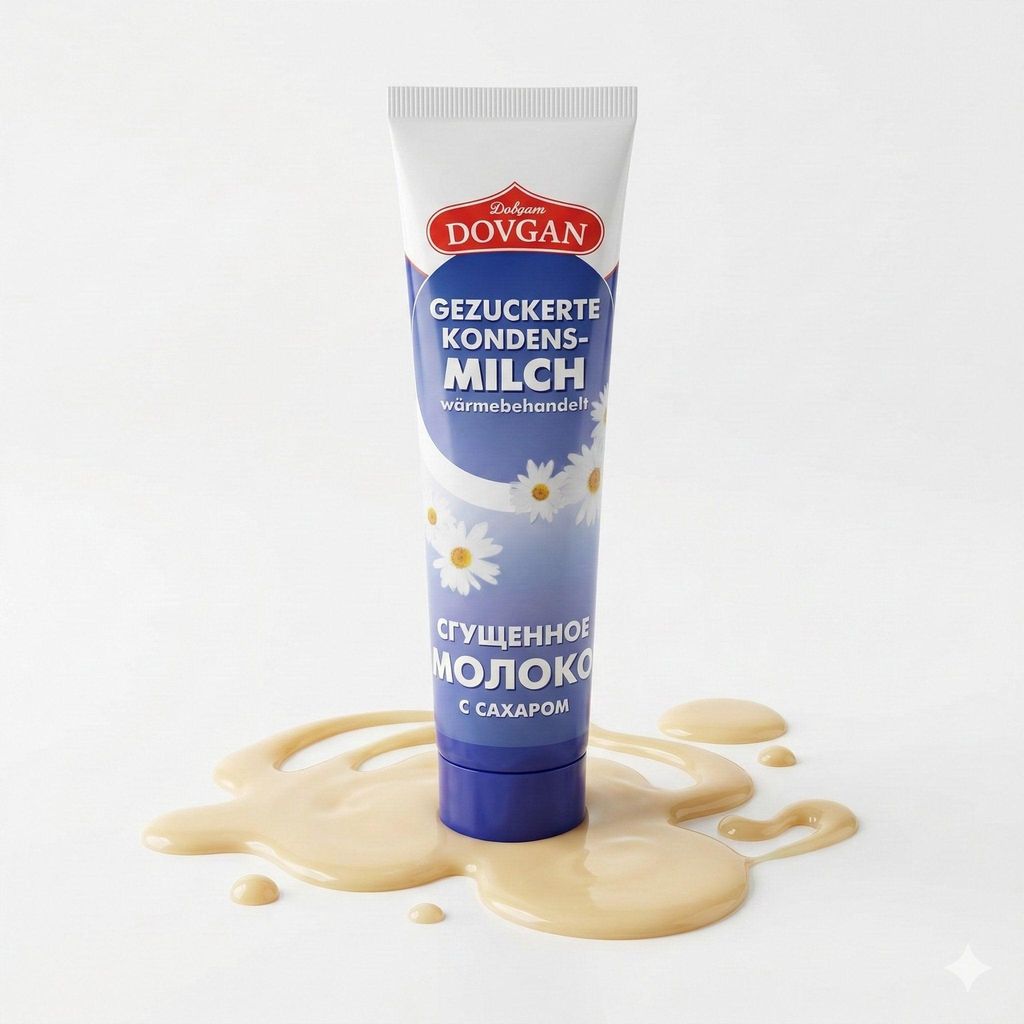 DOVGAN Gezuckerte Kondensmilch in Tube 150g Produktbild 