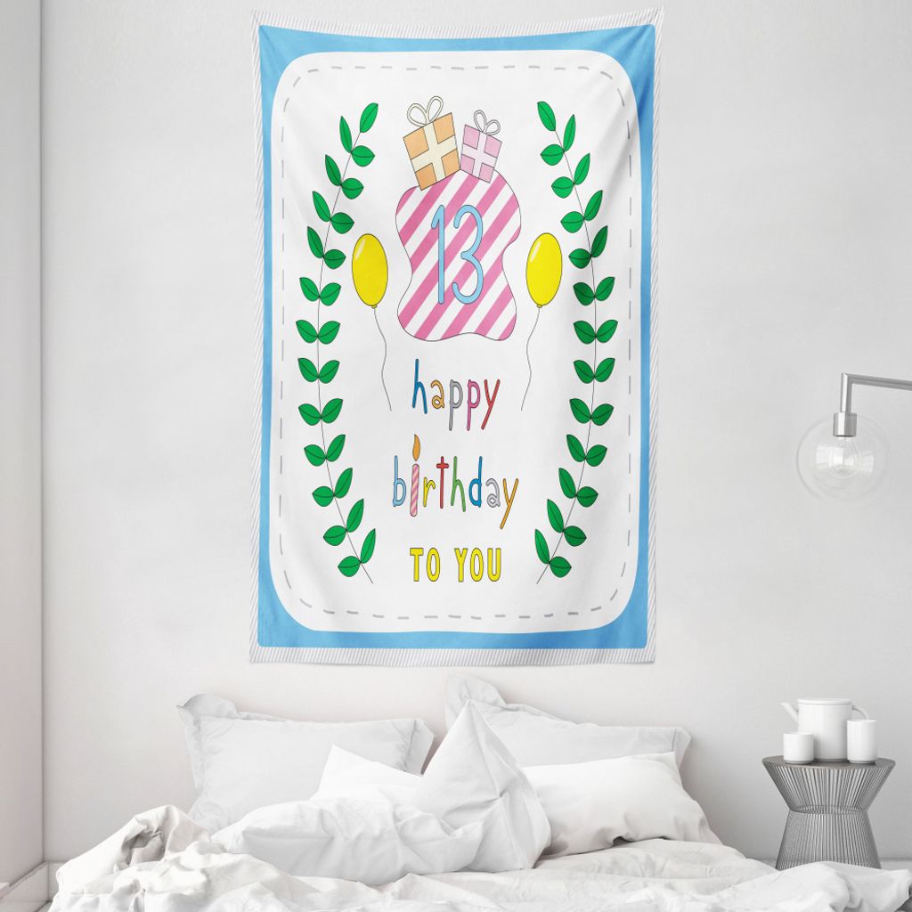 ABAKUHAUS Bunt Wandteppich und Tagesdecke, 13. Geburtstags-Geschenke aus Weiches Mikrofaser Stoff Waschbar ohne Verblassen Digitaldruck, 140 x 230 ...