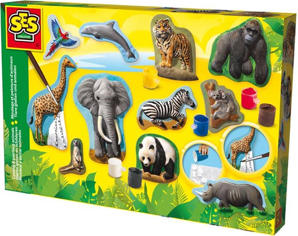 Juego de Plastilina SES Creative Molding and Painting - Tiere