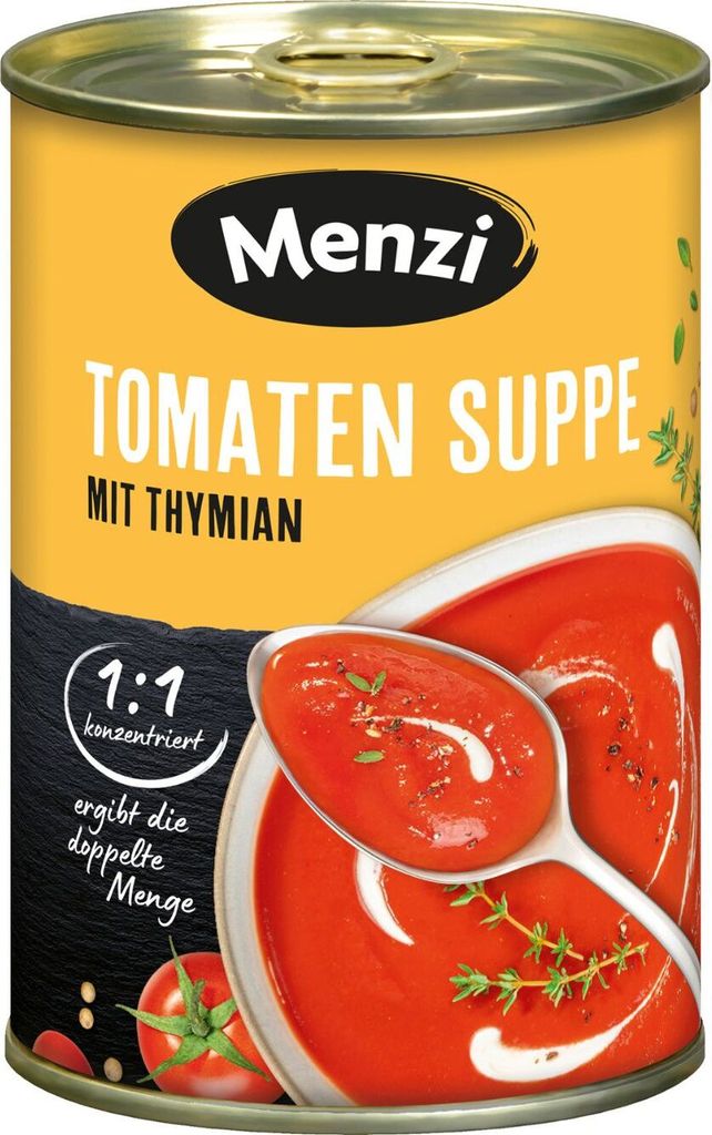 Menzi Tomaten Suppe mit Thymian 1:1, 400ml Produktbild 