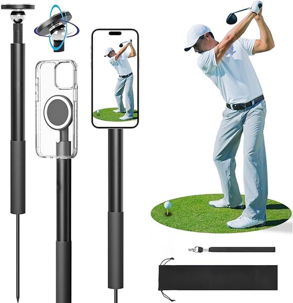 Monopod golfowy, regulowany uchwyt na telefon do zamachu Zdjęcie produktu 