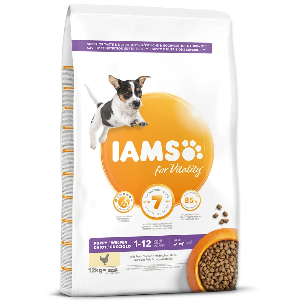 IAMS Dog Puppy Small & Medium Pollo 12 kg