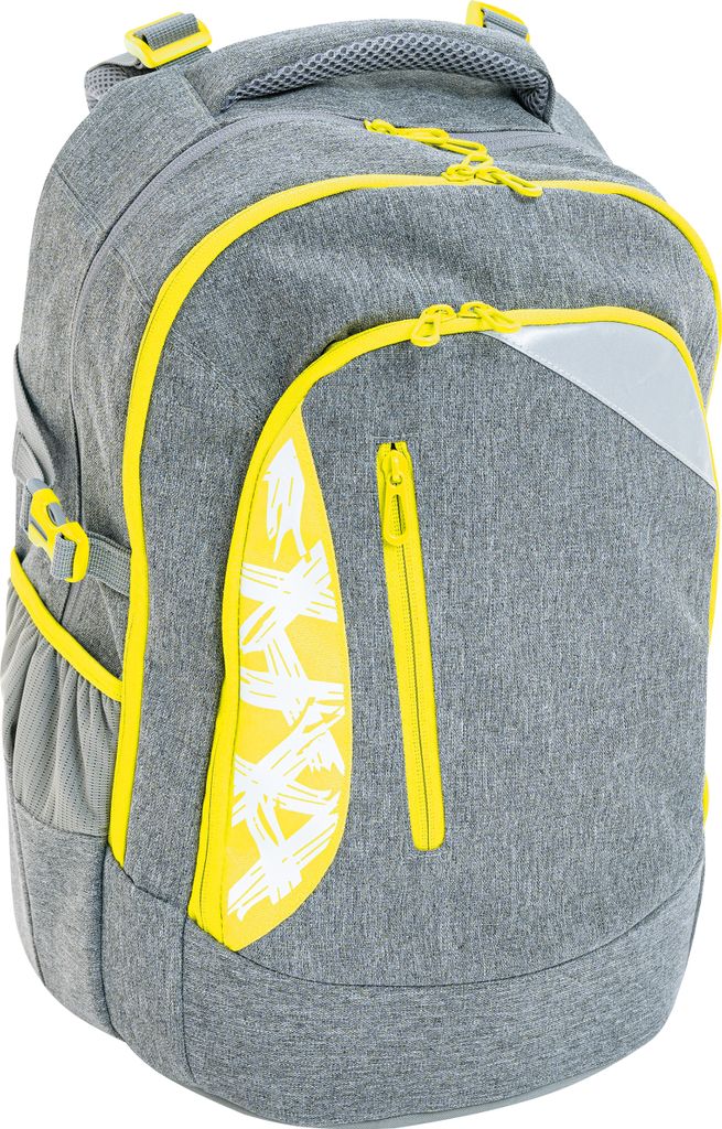 EBERHARD FABER Schulrucksack X-Style grau/neongelb Produktbild 