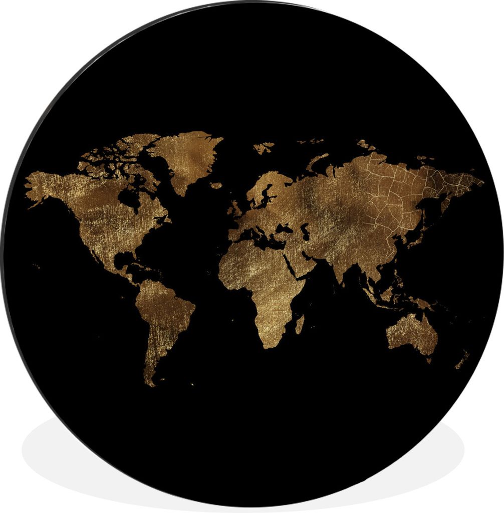 MuchoWow - Wand Bild - Wohnzimmer - Runde Bilder - Alubilder - Kunst für zu Hause - Aluminium - Wanddekoration