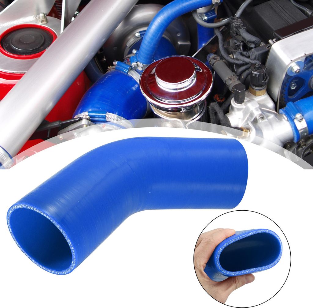 70mm 2.75" ID 45 Degré Silicone Voiture Réducteur Tuyau Image du produit 