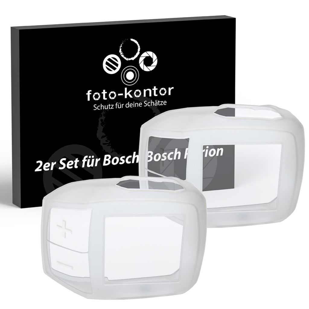 foto-kontor 2X Schutzhülle kompatibel mit Bosch Purion E-Bike Fahrrad Display TPU Hülle Cover Displayschutz Case Schutz gegen Wasser und Schmutz ...