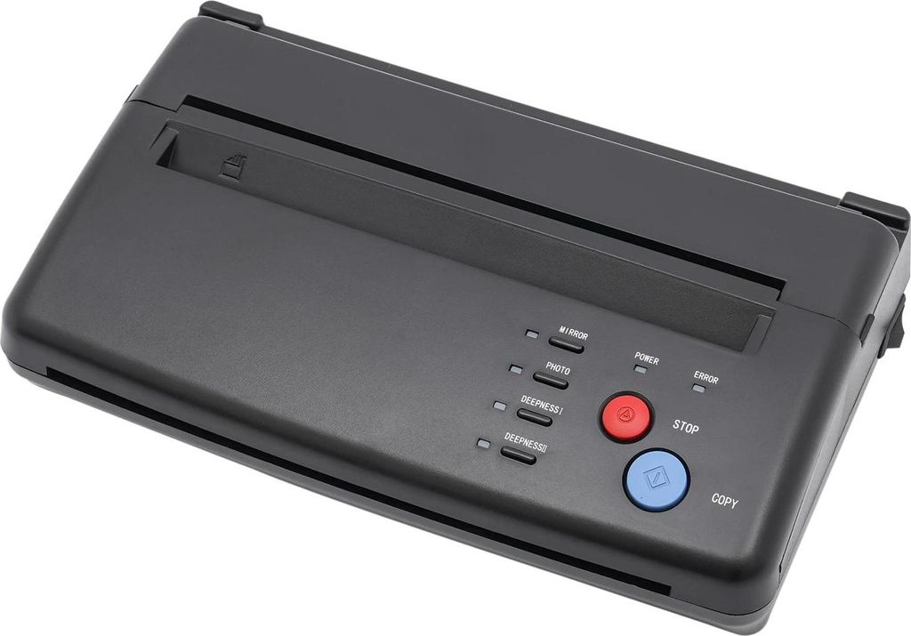 A4 Kopier-Transfergerät - Thermischer Stencil Drucker für Tattoo Vorlagen - Schnelle Übertragung ohne Tinte - EU Stecker 100-240V