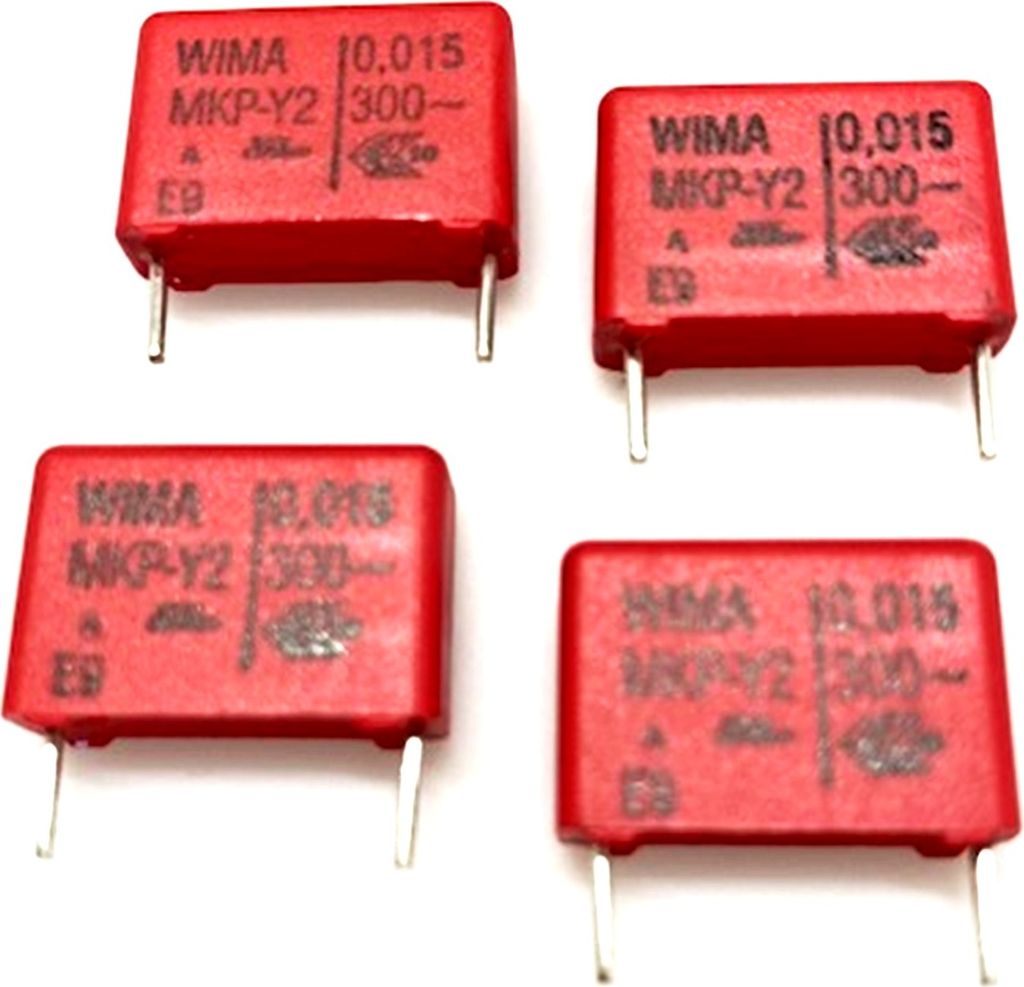 10x PP-Folienkondensator MKP-Y2 0.015μF 300VAC RM15 15nF WIMA #717238